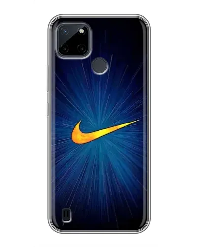 Чехол для Realme C12 с картинкой «Синий пульс Nike» Чехол для Realme C12 с картинкой «Синий пульс Nike»