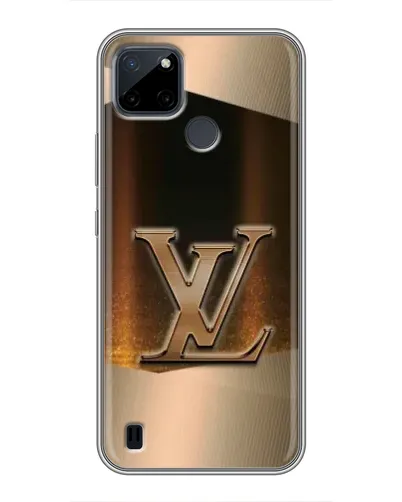 Чехол для Realme C12 с картинкой «LV — золотое сияние»