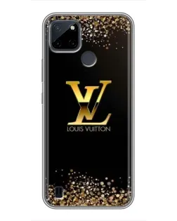 Чехол для Realme C12 с картинкой «LV — золотые искры»