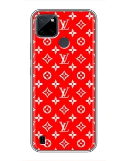 Чехол для Realme C12 с картинкой «Яркий паттерн LV»