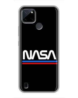 Чохол для Realme C12 з картинкою «NASA — класика Red Blue» Чохол для Realme C12 з картинкою «NASA — класика Red Blue»