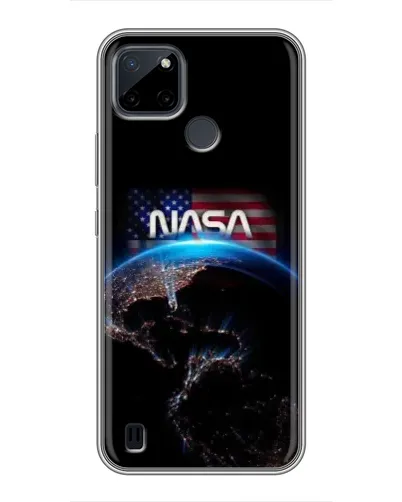 Чехол для Realme C12 с картинкой «Земля из космоса NASA»