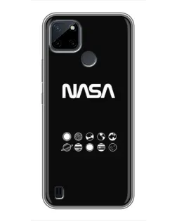 Чехол для Realme C12 с картинкой «NASA — технический принт»