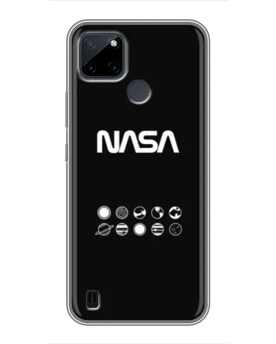 Чехол для Realme C12 с картинкой «NASA — технический принт»