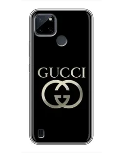 Чехол для Realme C12 с картинкой «Gucci — золото на черном» Чехол для Realme C12 с картинкой «Gucci — золото на черном»