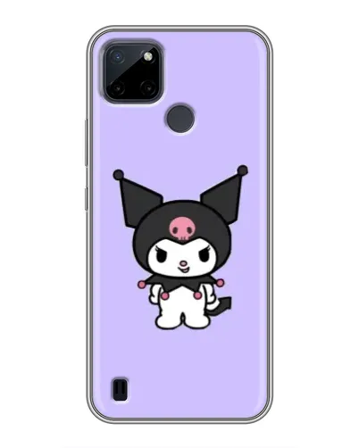 Чехол для Realme C12 с картинкой «Kuromi — нежный фиолетовый»
