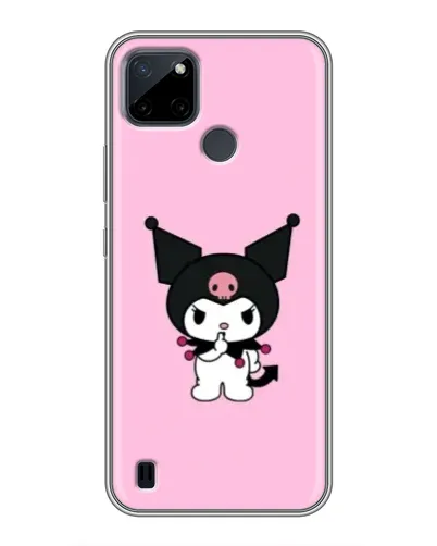 Чехол для Realme C12 с картинкой «Kuromi — розовая нежность»