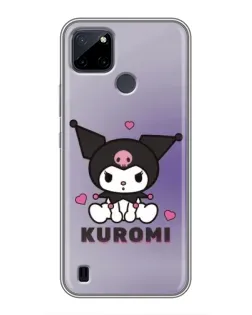 Чехол для Realme C12 с картинкой «Kuromi — фиолетовый арт»