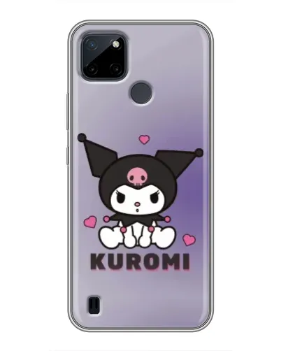 Чехол для Realme C12 с картинкой «Kuromi — фиолетовый арт»