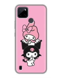 Чехол для Realme C12 с картинкой «My Melody и Kuromi»