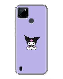 Чехол для Realme C12 с картинкой «Kuromi — фиолетовый минимализм»