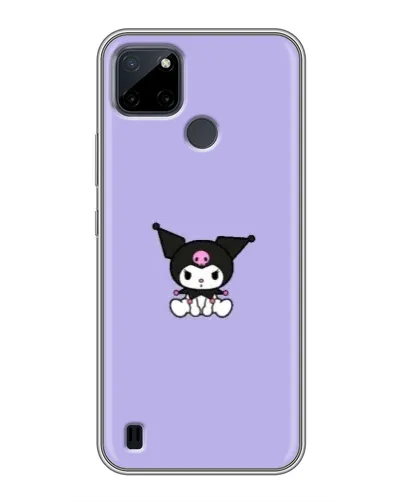 Чехол для Realme C12 с картинкой «Kuromi — фиолетовый минимализм»