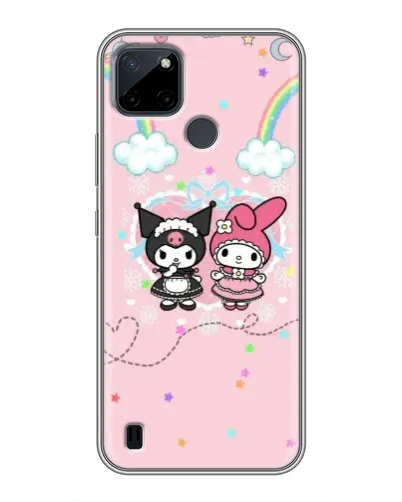 Чехол для Realme C12 с картинкой «My Melody и Kuromi»