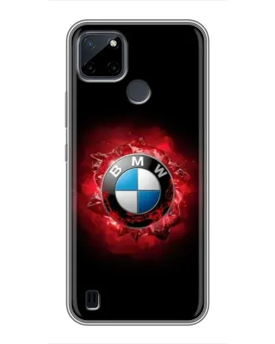Чехол для Realme C12 с картинкой «Логотип BMW — вспышка»