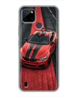 Чехол для Realme C12 с картинкой «BMW на красной дорожке»