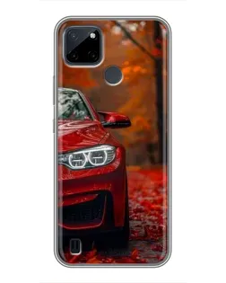 Чехол для Realme C12 с картинкой «Осенняя BMW M4»