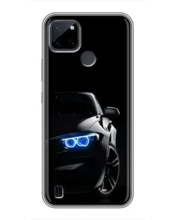 Чехол для Realme C12 с картинкой «BMW — ночной взгляд» Чехол для Realme C12 с картинкой «BMW — ночной взгляд»