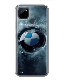 Чехол для Realme C12 с картинкой «Логотип BMW — лед» Чехол для Realme C12 с картинкой «Логотип BMW — лед»