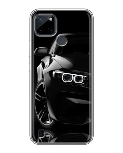 Чехол для Realme C12 с картинкой «Черная BMW — профиль» Чехол для Realme C12 с картинкой «Черная BMW — профиль»
