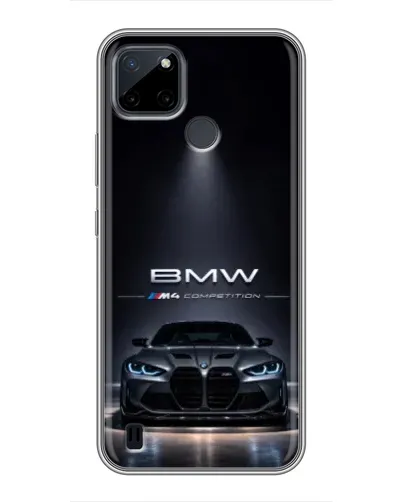 Чехол для Realme C12 с картинкой «BMW сквозь ночной город» Чехол для Realme C12 с картинкой «BMW сквозь ночной город»