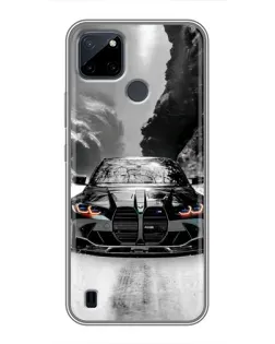 Чехол для Realme C12 с картинкой «BMW — акварельный дрифт» Чехол для Realme C12 с картинкой «BMW — акварельный дрифт»