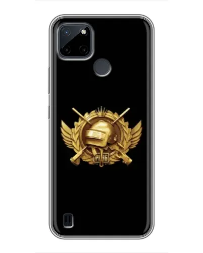 Чохол для Realme C12 з картинкою «PUBG — помаранчевий градієнт»