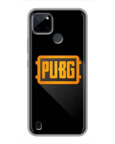 Чохол для Realme C12 з картинкою «PUBG — рамка лого»