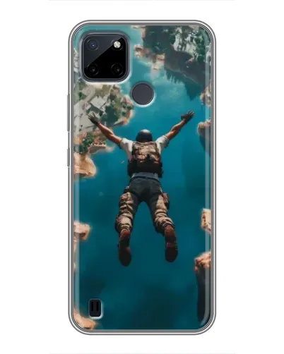 Чохол для Realme C12 з картинкою «PUBG — вільне падіння»