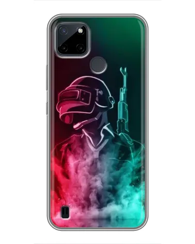 Чохол для Realme C12 з картинкою «PUBG — вогняний воїн»