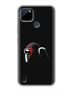 Чохол для Realme C12 з картинкою «Among Us шолом» Чохол для Realme C12 з картинкою «Among Us шолом»