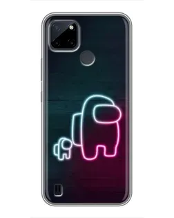 Чохол для Realme C12 з картинкою «Among Us неон-арт» Чохол для Realme C12 з картинкою «Among Us неон-арт»