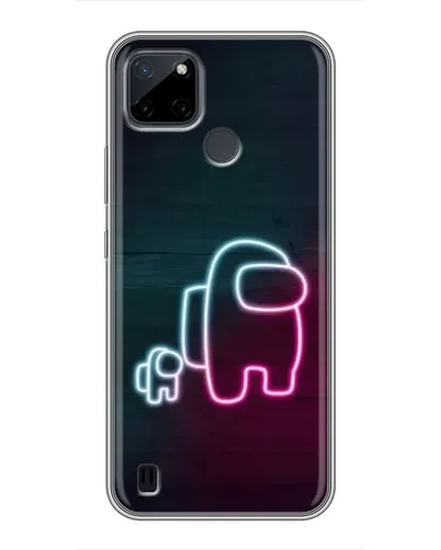 Чохол для Realme C12 з картинкою «Among Us неон-арт» Чохол для Realme C12 з картинкою «Among Us неон-арт»