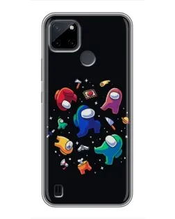 Чохол для Realme C12 з картинкою «Among Us космос» Чохол для Realme C12 з картинкою «Among Us космос»