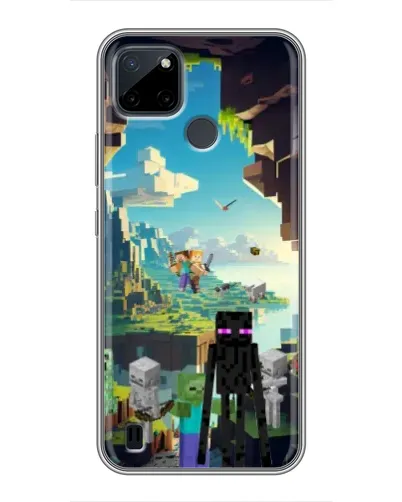 Чохол для Realme C12 з картинкою «Ендермен у лісі»