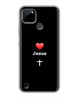 Чехол для Realme C12 с картинкой «Сердце - Jesus» Чехол для Realme C12 с картинкой «Сердце - Jesus»