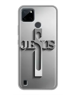 Чехол для Realme C12 с картинкой «Металлический крест Jesus» Чехол для Realme C12 с картинкой «Металлический крест Jesus»