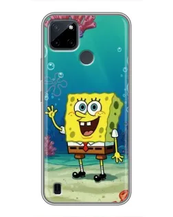 Чехол для Realme C12 с картинкой «Подводный привет»