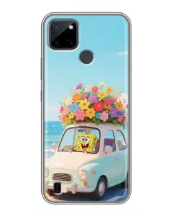 Чехол для Realme C12 с картинкой «Автомобильное путешествие»