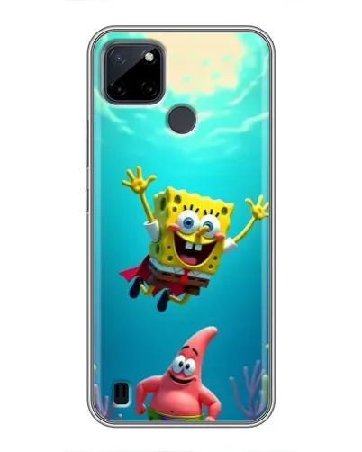 Чехол для Realme C12 с картинкой «Спанч Боб под водой» Чехол для Realme C12 с картинкой «Спанч Боб под водой»
