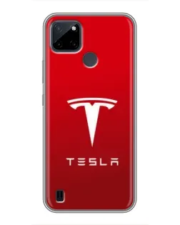 Чехол для Realme C12 с картинкой «Tesla Red Classic»