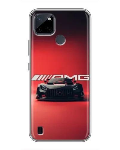 Чехол для Realme C12 с картинкой «Mercedes AMG — красная линия»