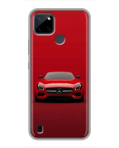 Чехол для Realme C12 с картинкой «Красный Mercedes AMG»