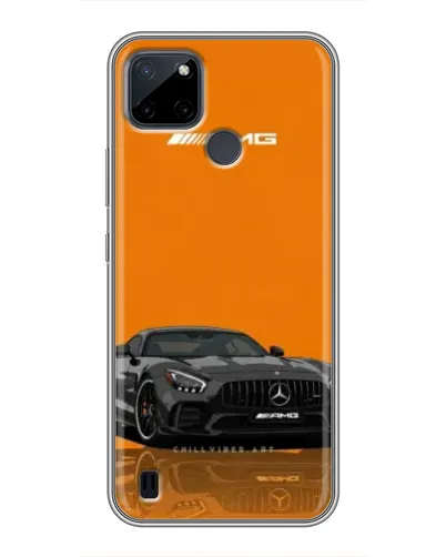 Чехол для Realme C12 с картинкой «Оранжевый Mercedes AMG»