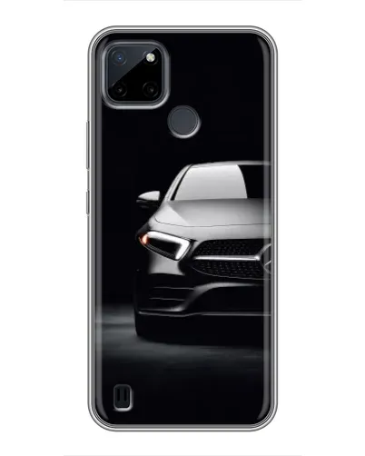 Чехол для Realme C12 с картинкой «Свет фар Mercedes»
