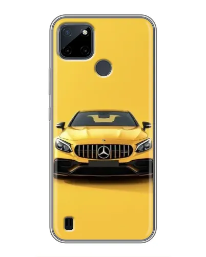 Чехол для Realme C12 с картинкой «Желтый Mercedes GT»