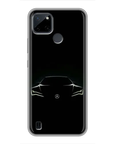 Чехол для Realme C12 с картинкой «Mercedes — силуэт авто» Чехол для Realme C12 с картинкой «Mercedes — силуэт авто»