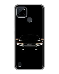 Чехол для Realme C12 с картинкой «Audi — ночной контур»