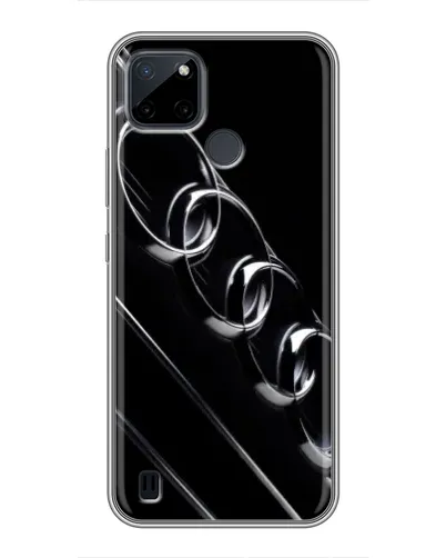 Чехол для Realme C12 с картинкой «Audi — абстрактные кольца»