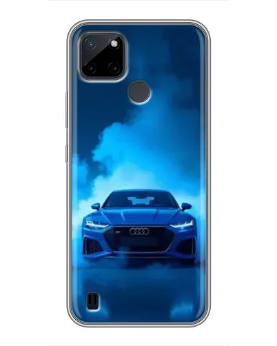 Чехол для Realme C12 с картинкой «Audi — голубая энергия»