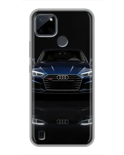 Чехол для Realme C12 с картинкой «Audi — ночное отражение»